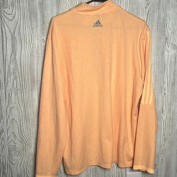 Adidas Orange 1/4 zip Size Large - Picture 4 of 4